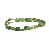 Jade tumbled bracelet made of natural stone 6 - 8 mm / 16 - 17 cm, stone of peace