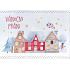 Albi Playing Christmas Envelope Cute Snow Houses 14,8 x 21 cm