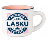 Albi Espresso Mug - All you need is love and more coffee 45 ml