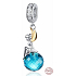 Charm Sterling silver 925 Fairy from the blue planet, fairy bracelet pendant