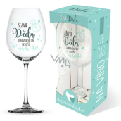 Nekupto It's Wine O'Clock wine glass with the print Great Grandpa... 440 ml