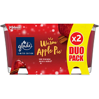Glade scented candle Warm Apple Pie, 2× 112 g