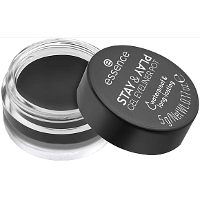 Essence Stay & Play Waterproof Gel Eyeliner 01 Black 5 g