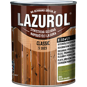 Lazurol Classic S1023 thin-layer wood stain with oils, 0051 fir green, 750 l