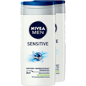 Nivea Men Sensitive Duo shower gel, 500 ml
