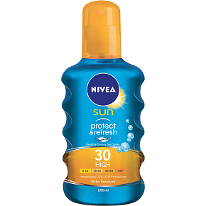 Nivea Sun Protect & refresh SPF 30 invisible sunscreen spray, 200 ml
