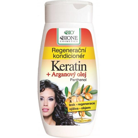 Bione Cosmetics Keratin & Argan Oil Regenerating Hair Conditioner 260 ml