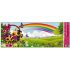 Window film without adhesive landscape with rainbow and basket 60 x 22.5 cm 1 piece