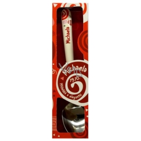 Nekupto Twister Spoon with the name Michael red 16 cm