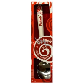 Nekupto Twister Spoon with the name Michael red 16 cm