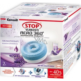 Ceresit Stop Moisture Aero 360 Relaxing Lavender Replacement Tablets 2 x 450 g