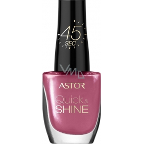 Astor Quick & Shine Nail Polish nail polish 204 Life In Pink 8 ml