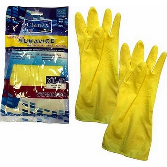 Clanax Standard Latex Gloves L-9 Large 1 Pair