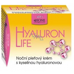 Bione Cosmetics Hyaluron Life with hyaluronic acid night skin cream for all skin types 51 ml