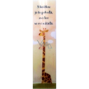 Albi Bookmark Flip Flop 3D Giraffe, With the book it's cool ,...19 x 5 cm