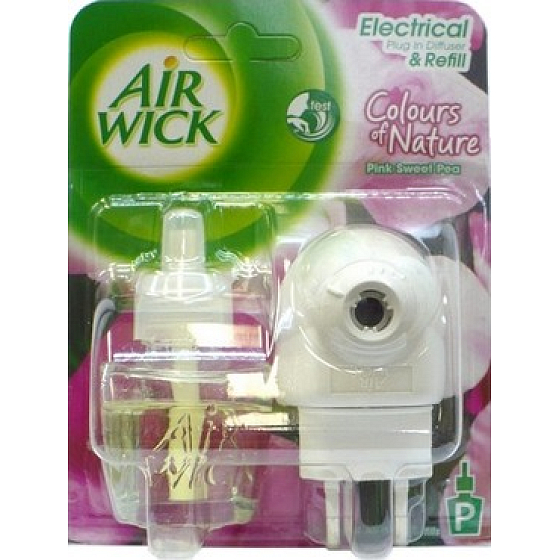 Air Wick Pink Mediterranean flowers electric air freshener complete 19 ml