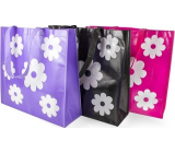 RSW Shopping bag with print Flowers pink 43 x 40 x 13 cm