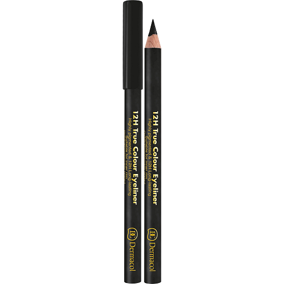 Dermacol 12h True Colour Eyeliner Wooden Eye Pencil 08 Black 2 g