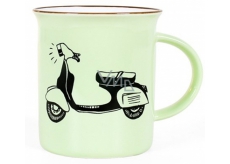 Albi Ceramic tin can Vespa green 320 ml