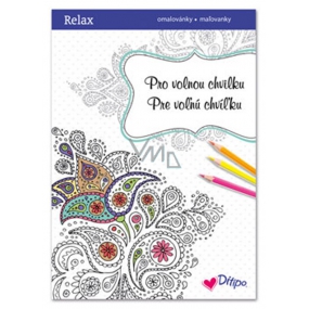 Ditipo Relax For a free time relaxing coloring book with quotes 16 pages