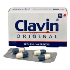 Clavin Original firm and fast erection of a capsule 20 pieces + 8 pieces