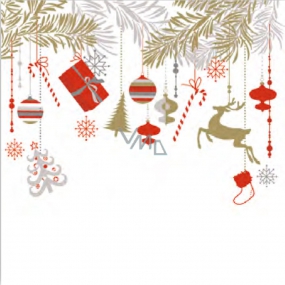 Ditipo Paper napkins 3 ply 33 x 33 cm 20 pieces Christmas garlands