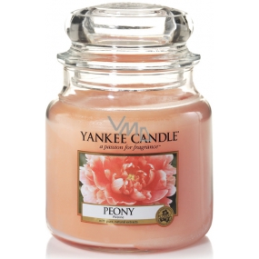 Yankee Candle Peony - Peony scented candle Classic medium glass 411 g