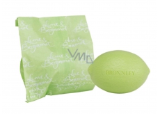 Bronnley Lime and Bergamot luxury toilet soap three times finely ground 100 g