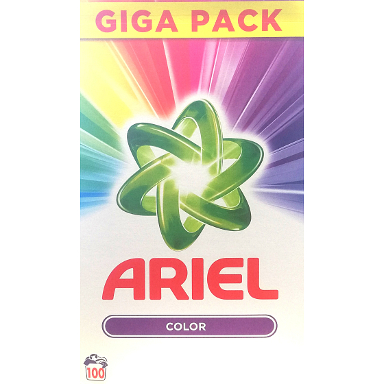 Ariel Color washing powder for colored laundry box 100 doses 7.5 kg