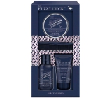Baylis & Harding The Fuzzy Duck Pink Pepper and Agarwood Beard Shampoo 100 ml + Facial Cleansing Gel 50 ml + Beard Wax 50 ml + Comb, Cosmetic Set for Men