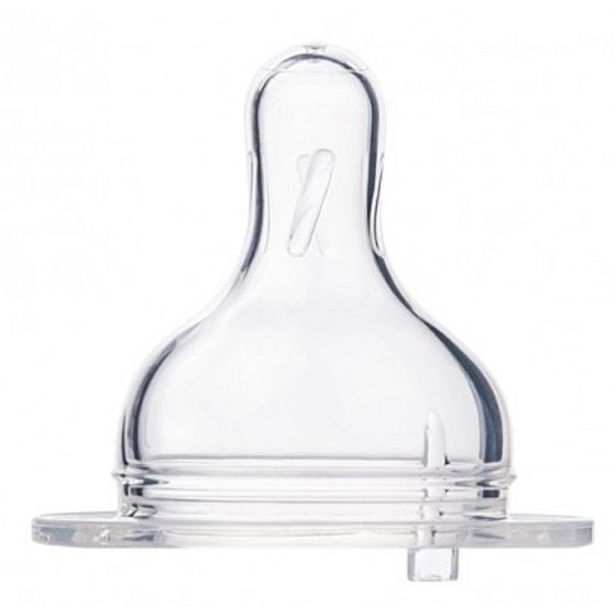 Canpol babies Bottle silicone teat round wide, size 0 mini, for children from 0 months 1 piece