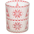 Yankee Candle Red Nordic Frosted Glass candlestick for votive candle 7 x 8 cm