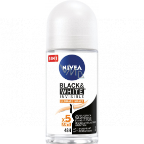 Nivea Black & White Invisible Ultimate Impact ball antiperspirant deodorant roll-on for women 50 ml