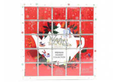 English Tea Shop Bio Advent calendar Puzzle red 25 pieces of biodegradable tea pyramids, 13 flavors, 48 g, gift set