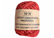 Albi Jute decorative string Red 10 m