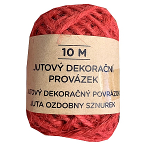 Albi Jute decorative string Red 10 m