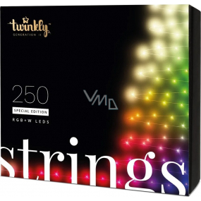 Twinkly Strings Special Edition smart bulbs 250 pieces per tree controlled via app coloured 20 m
