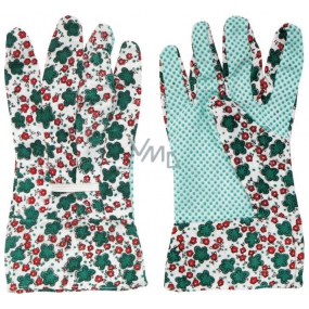 Spokar Working gloves flowered with dots