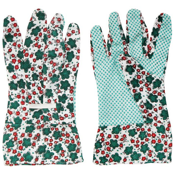 Spokar Working gloves flowered with dots