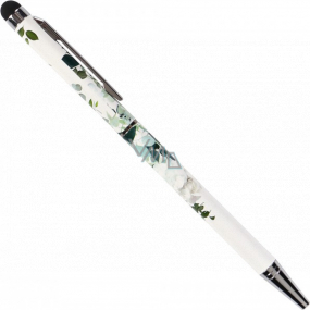 Albi Ballpoint pen with stylus Green flowers