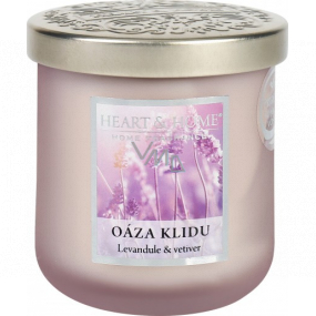Heart & Home Oasis of Peace Soy scented candle medium burning up to 30 hours 115 g