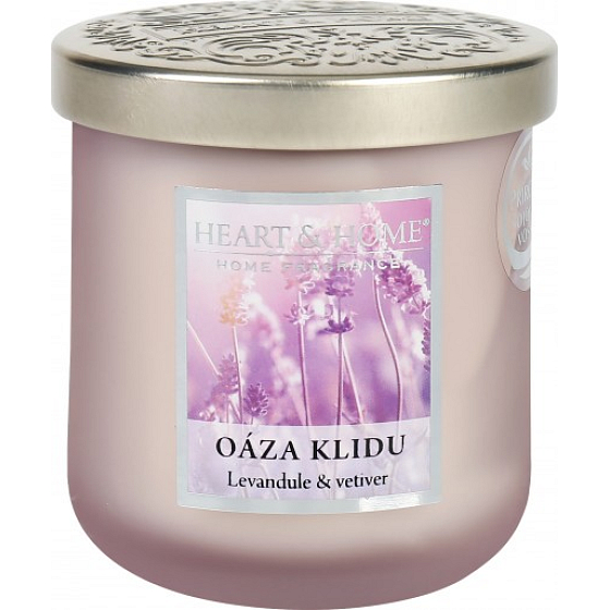 Heart & Home Oasis of Peace Soy scented candle medium burning up to 30 hours 115 g