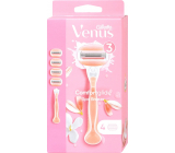 Gillette Venus Venus ComfortGlide Spa Breeze 3 blade shaver + 4 replacement heads for women