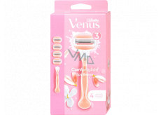 Gillette Venus ComfortGlide Spa Breeze holicí strojek se 3 břity + náhradní hlavice 4 kusy pro ženy