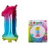 Wiky Inflatable rainbow balloon number 1, 40 cm