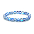 Opalite blue matt bracelet elastic, synthetic stone ball 8 mm / 16-17 cm, wishing and hope stone