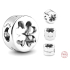 Charm Sterling silver 925 Cut out four-leaf clover - Happiness and Courage, bead for bracelet nature