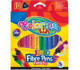 Colorino Jumbo triangular markers 10 colours
