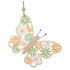 Wooden butterfly for hanging 9 x 13,5 cm