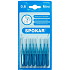 Spokar Mini size 0.6 mm interdental brushes, handle, set of 8 pieces